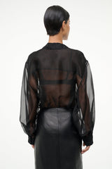 EVE SILK BODYSUIT | BLACK