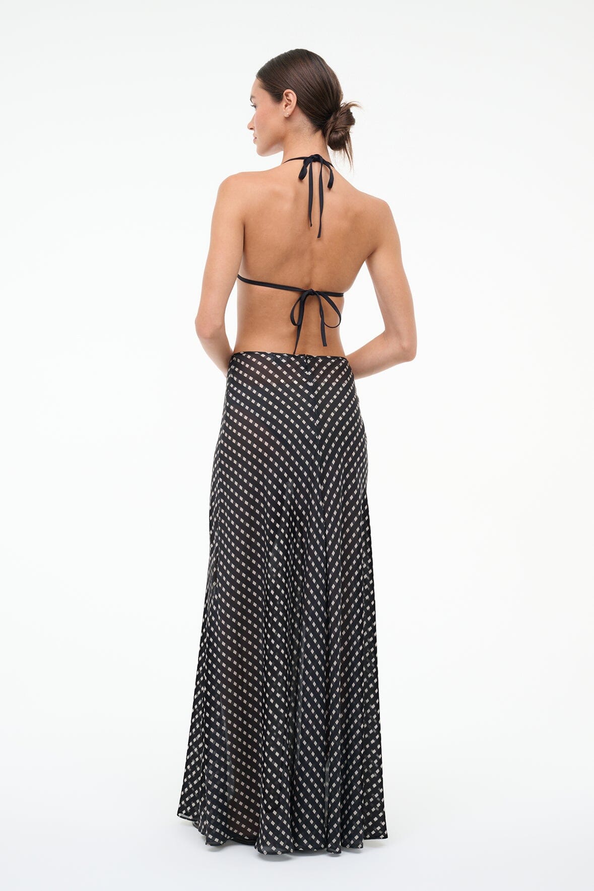 VELMA SKIRT | BLACK GEO