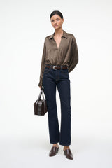 EVE SILK BODYSUIT | TAUPE